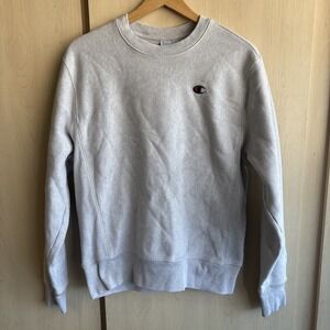 Champion Reverse Weave Sweatshirt Mens Medium Long Sleeve Gray Athleisure